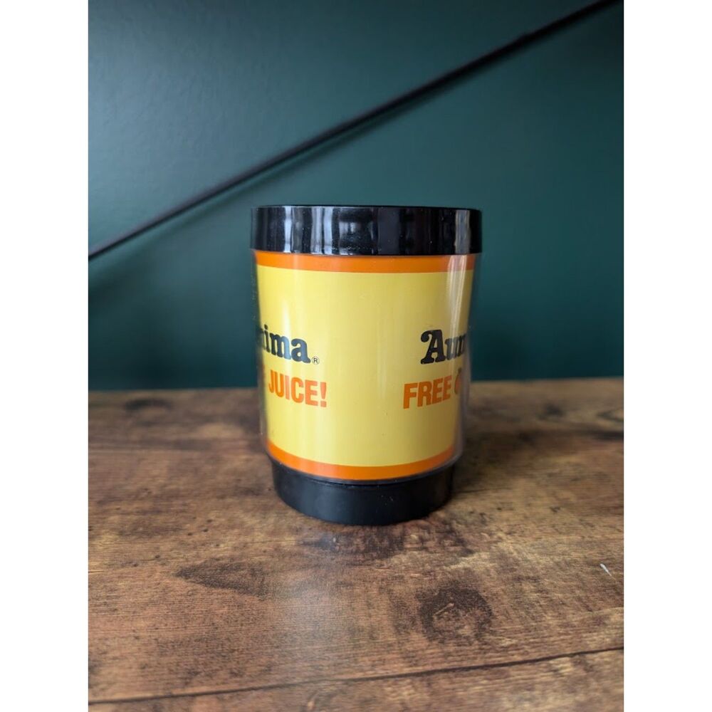 Vintage Aunt Jemima Advertising Mug Free Orange Juice Yellow Promo Cup - Picture 4 of 8